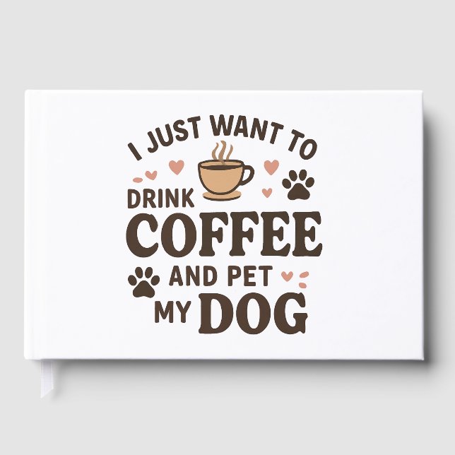 Funny Hund Lover Tasse Hund Mama Hund Vater Gästebuch (Vorderseite)