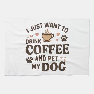 Funny Hund Lover Tasse Hund Mama Hund Vater Geschirrtuch