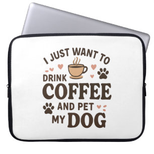 Funny Hund Lover Tasse Hund Mama Hund Vater Laptopschutzhülle