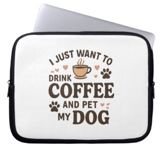 Funny Hund Lover Tasse Hund Mama Hund Vater Laptopschutzhülle