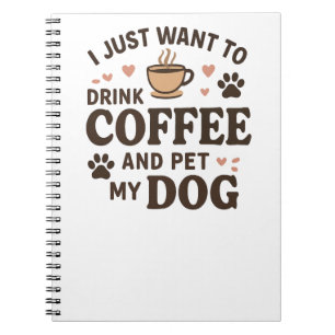Funny Hund Lover Tasse Hund Mama Hund Vater Notizblock