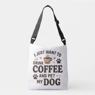 Funny Hund Lover Tasse Hund Mama Hund Vater Tragetaschen Mit Langen Trägern
