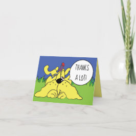 Funny Hund Party Tiere! Personalisiere Dankeskarte