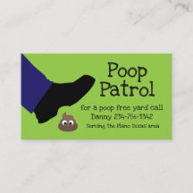 Funny Hunde Clean Up Business Card