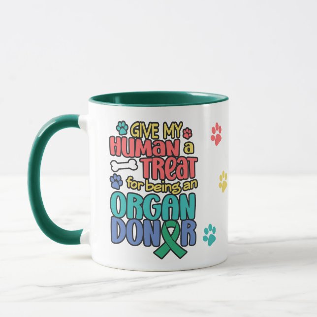 Funny Hunde Organspende Bewusstsein Kaffeepause Ta Tasse (Links)