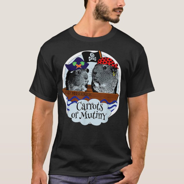 Funny Hunger Guinea Pig Redewendungen Pirates Muti T-Shirt (Vorderseite)