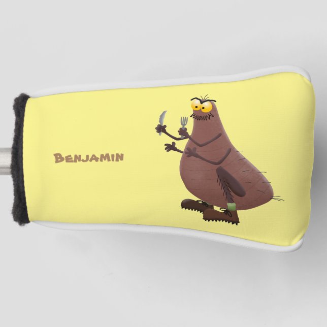 Funny hungrig hässlich flehe Cartoon Golf Headcover (Vorderseite)