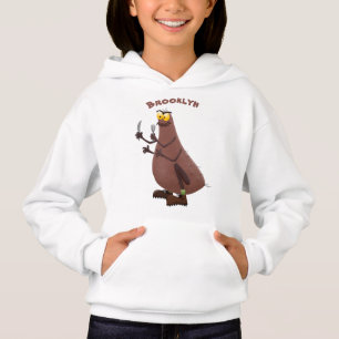 Funny hungrig hässlich flehe Cartoon Hoodie