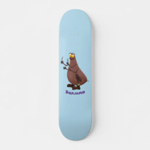 Funny hungrig hässlich flehe Cartoon Skateboard