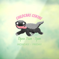 Funny hungrig Honigbadger Cartoon Illustration