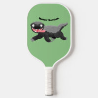 Funny hungrig Honigbadger Cartoon Illustration