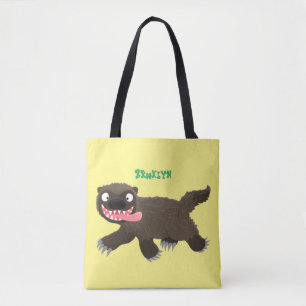Funny hungrig Wolverine tierischer Cartoon