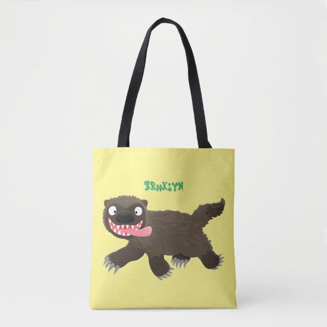 Funny hungrig Wolverine tierischer Cartoon (Vorderseite)