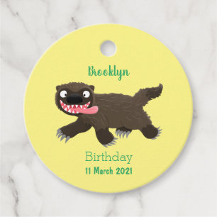 Funny hungrig Wolverine tierischer Cartoon Geschenkanhänger