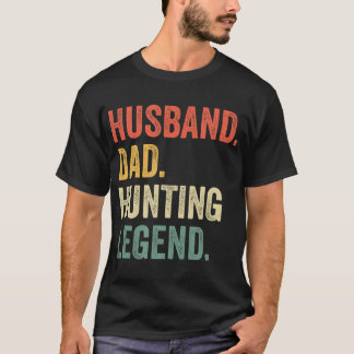 Funny Hunter Husband Vater Jagd Legende Vintag T-Shirt