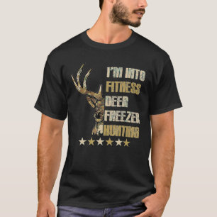 Funny Hunter Vater I m In Fitness Deer Freezer Män T-Shirt
