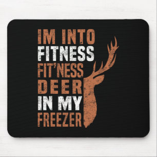 Funny Hunter Vater Ich bin in Fitness Deer Freezer Mousepad