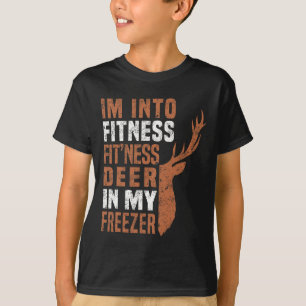 Funny Hunter Vater Ich bin in Fitness Deer Freezer T-Shirt