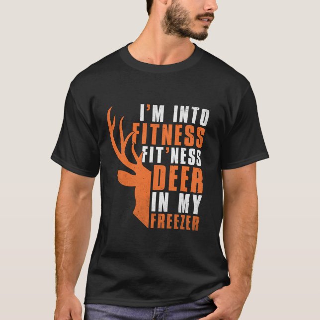 Funny Hunter Vater Im Fitness Hirsche in meinem Ge T-Shirt (Vorderseite)