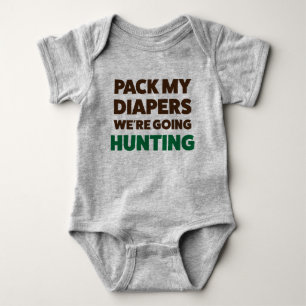Funny Hunting Jersey Bodysuit für Baby Strampler