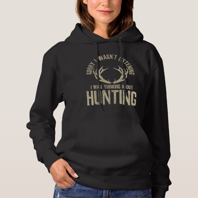 Funny Hunting Quote Saying Deer Venison Elk Hunter Hoodie (Vorderseite)