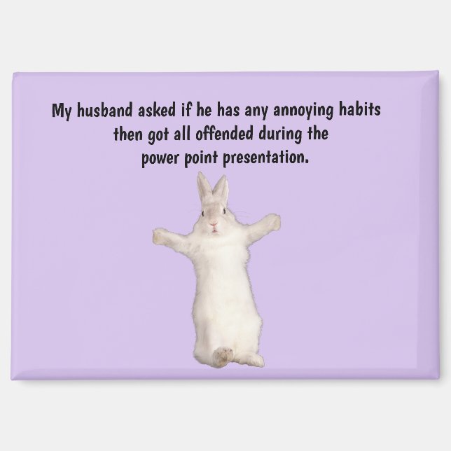 Funny Husband Humor Magnet (Vorderseite)