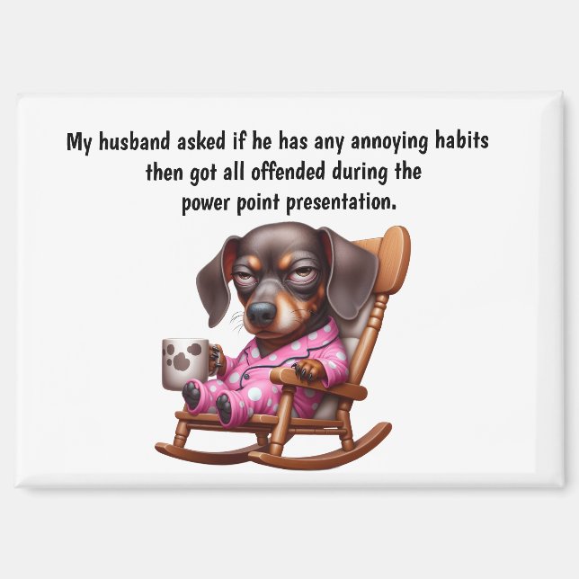 Funny Husband Humor Magnet (Vorderseite)