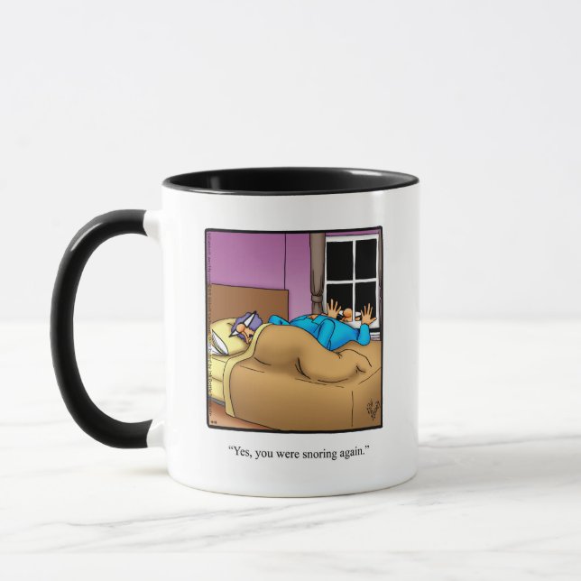 Funny "Husband Snorchel" Spaß Tasse Geschenk (Links)