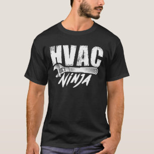 Funny HVAC Ninja Geschenk für Männer Cool Ninjutsu T-Shirt