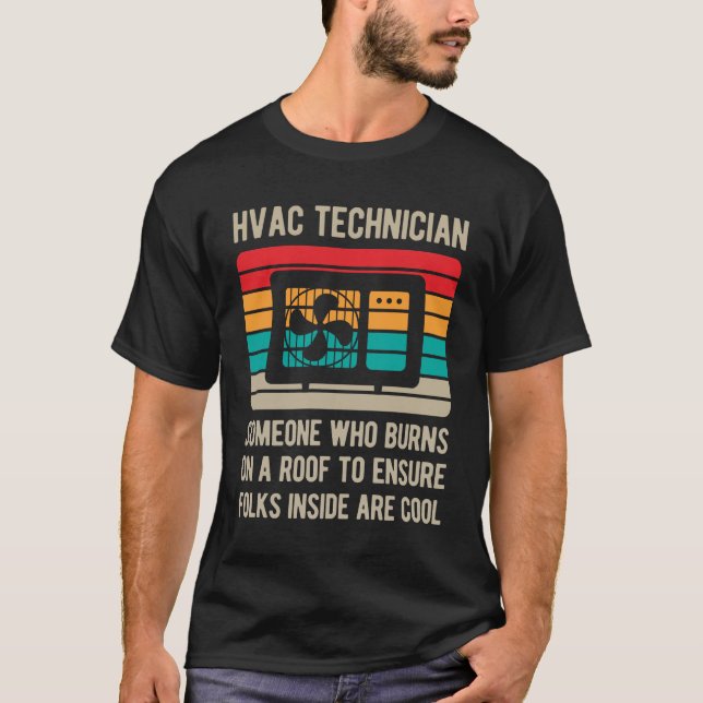 Funny Hvac Techniker T-Shirt (Vorderseite)