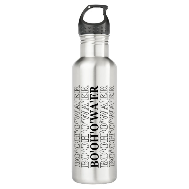 Funny Hydration Boohwowowoer British Accent Gift Edelstahlflasche (Vorderseite)