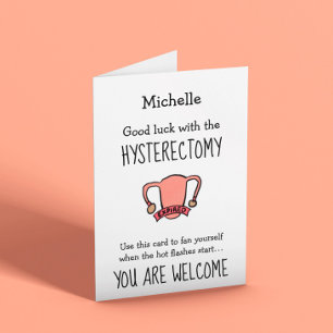 Funny Hysterectomy Karte