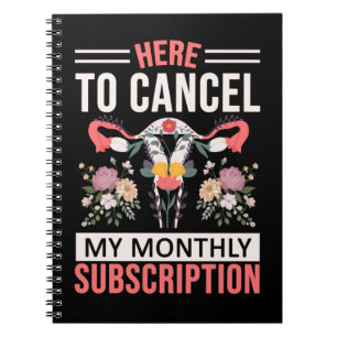 Funny Hysterektomy Blume Uterus Entfernung Notizblock