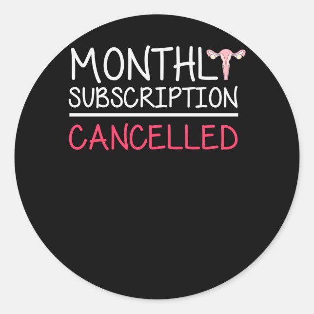 Funny Hysterektomy Support Uterus Removal Runder Aufkleber (Vorderseite)