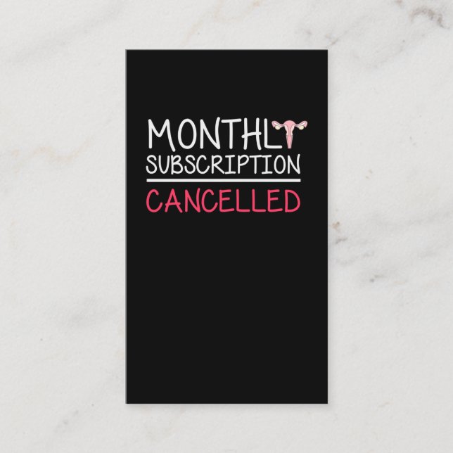 Funny Hysterektomy Support Uterus Removal Visitenkarte (Vorderseite)