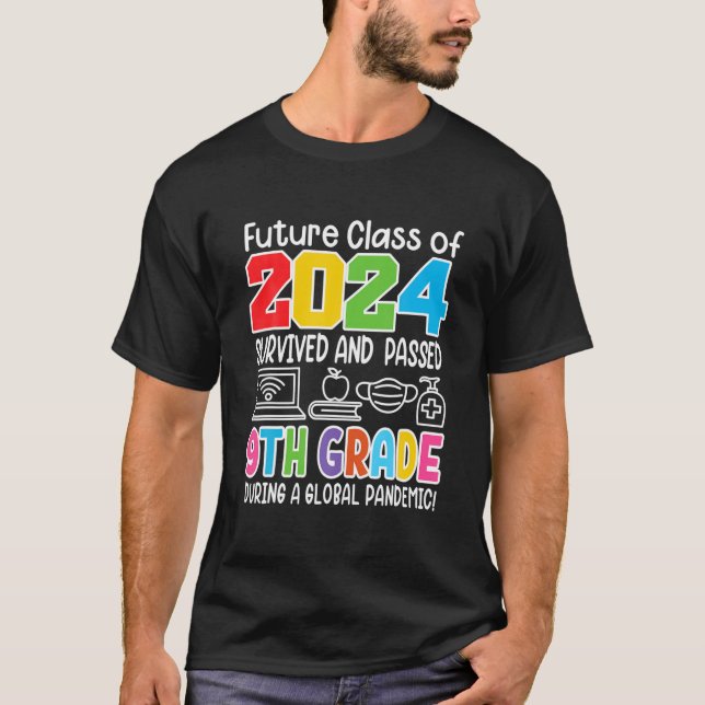 Funny I 9th Grad I Future Class of 2024 I School T-Shirt (Vorderseite)