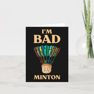 Funny I bin D Minton Shuttle Dminton Player Karte