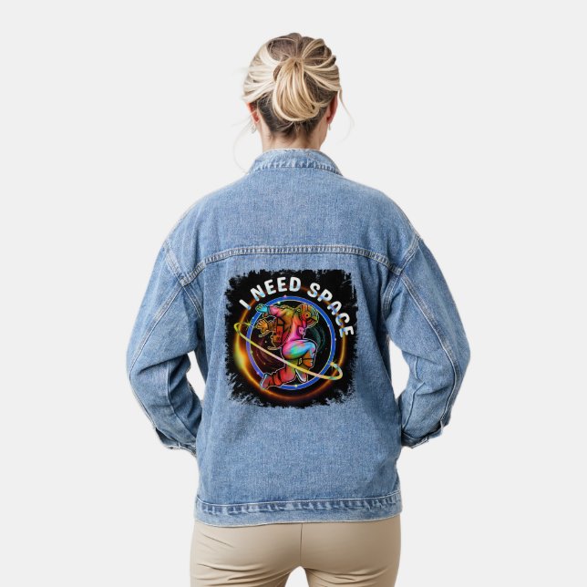 FUNNY I BRAUCHE RAUMASTRONAUT GALAXY JEANSJACKE (Modell)