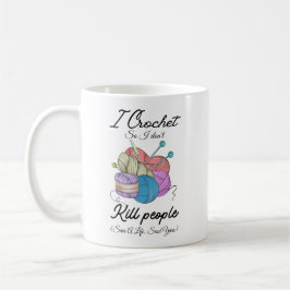 Funny I Crochet Save A Life Yarn Art Kaffeetasse