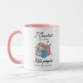 Funny I Crochet Save A Life Yarn Art Tasse