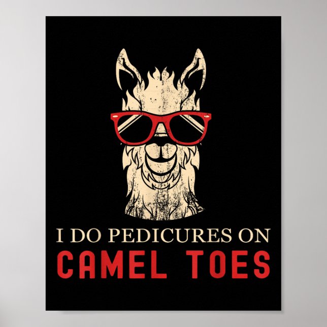 Funny I Do Pedis On Camel Toes Quotes  Poster (Vorne)