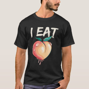 Funny I Ess Peach Spaß Party T-Shirt