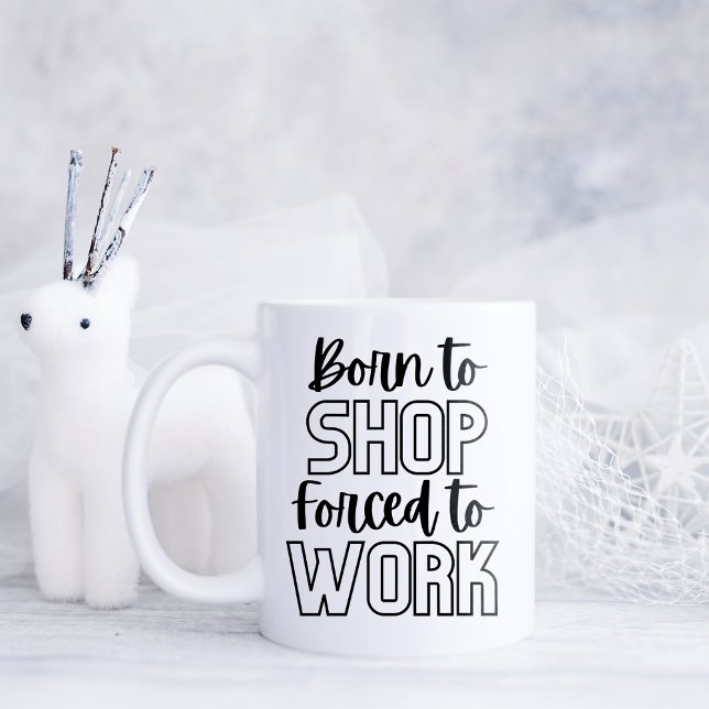 Funny I Geboren zu Shop Kaffeetasse (Von Creator hochgeladen)