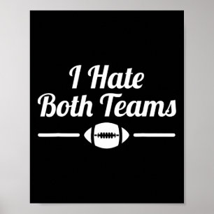 Funny I Hasse beide Teams Fußball 1 Poster