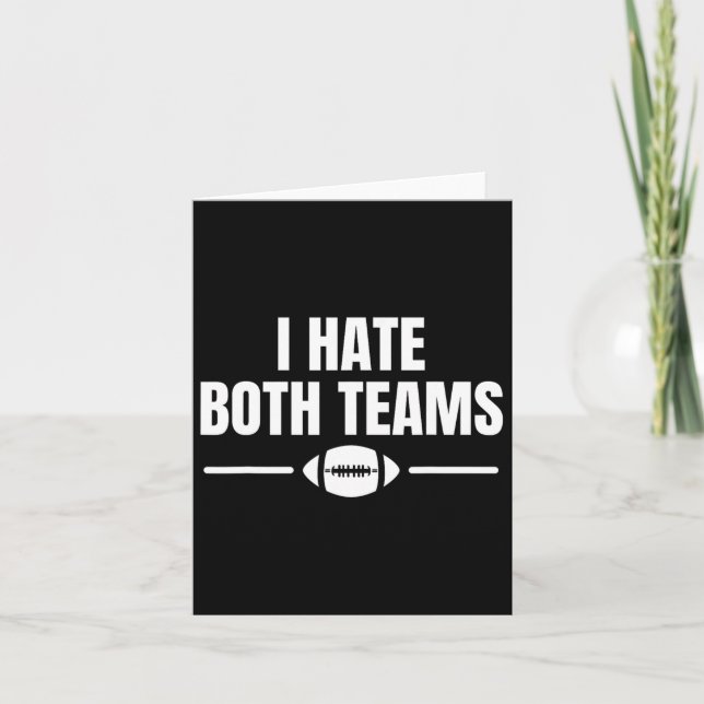 Funny I Hasse beide Teams Fußball Karte (Vorderseite)