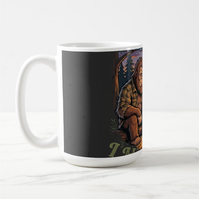 Funny I Have Plans With Bigfoot Camping & Hiking  Kaffeetasse (Links)