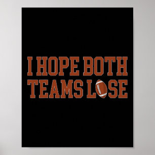 Funny I hoffe, dass beide Teams den Funny Football Poster