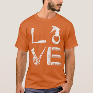 Funny I Liebe Barber Barbershop Barbering Haircut T-Shirt