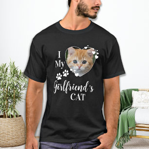 Funny I Liebe Cat Kitten Pet Foto meiner Freundin T-Shirt