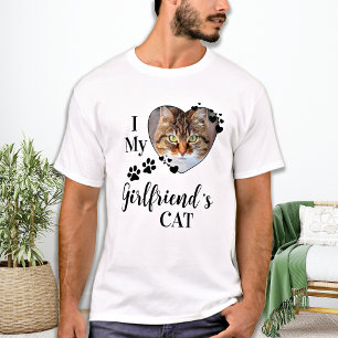 Funny I Liebe Cat Niedlich Pet Foto meiner Freundi T-Shirt